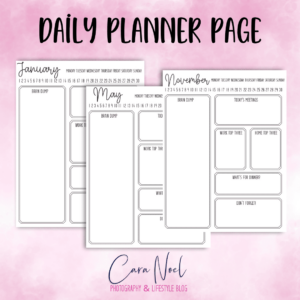 Daily Planner Pages