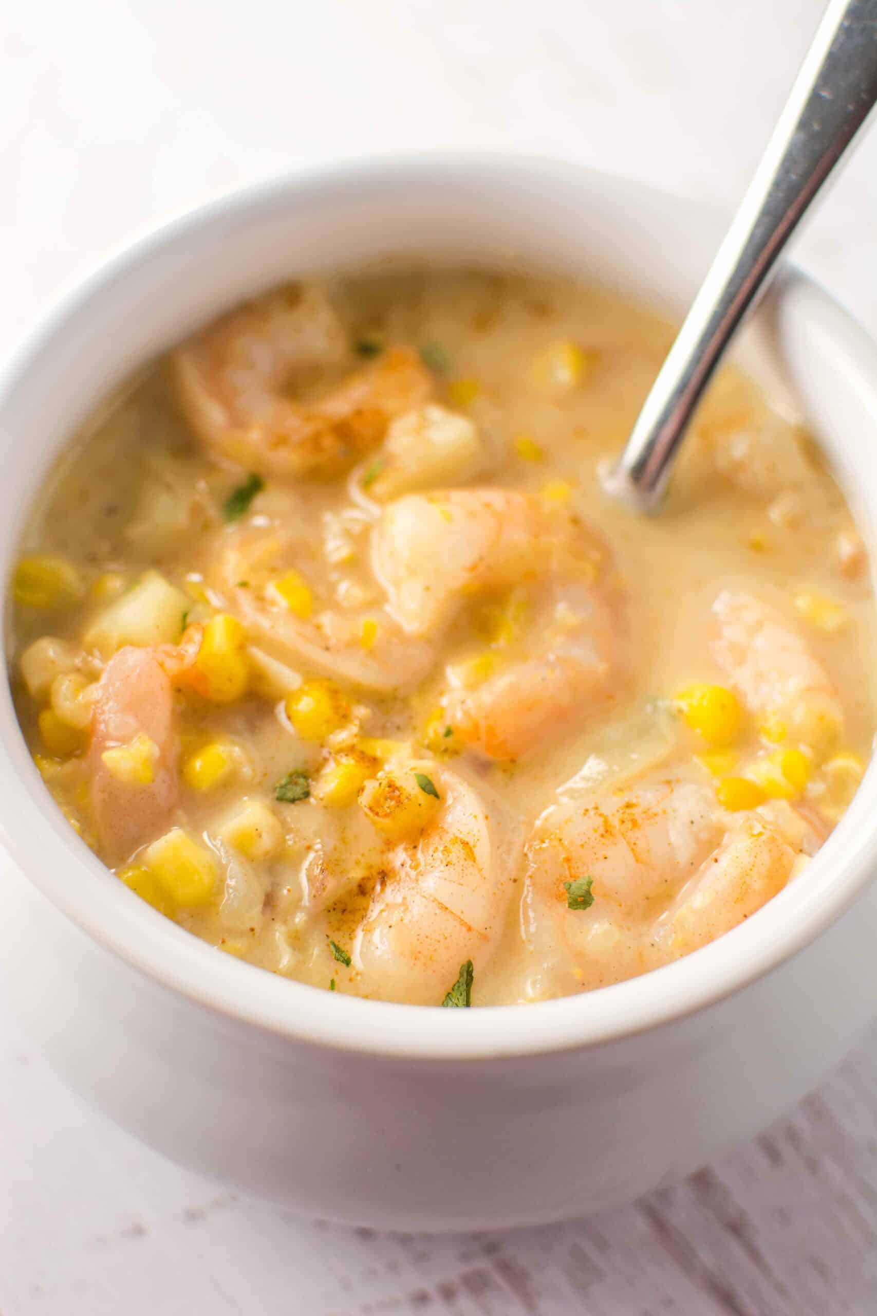 Crockpot Cajun Corn Soup 5 scaled 1