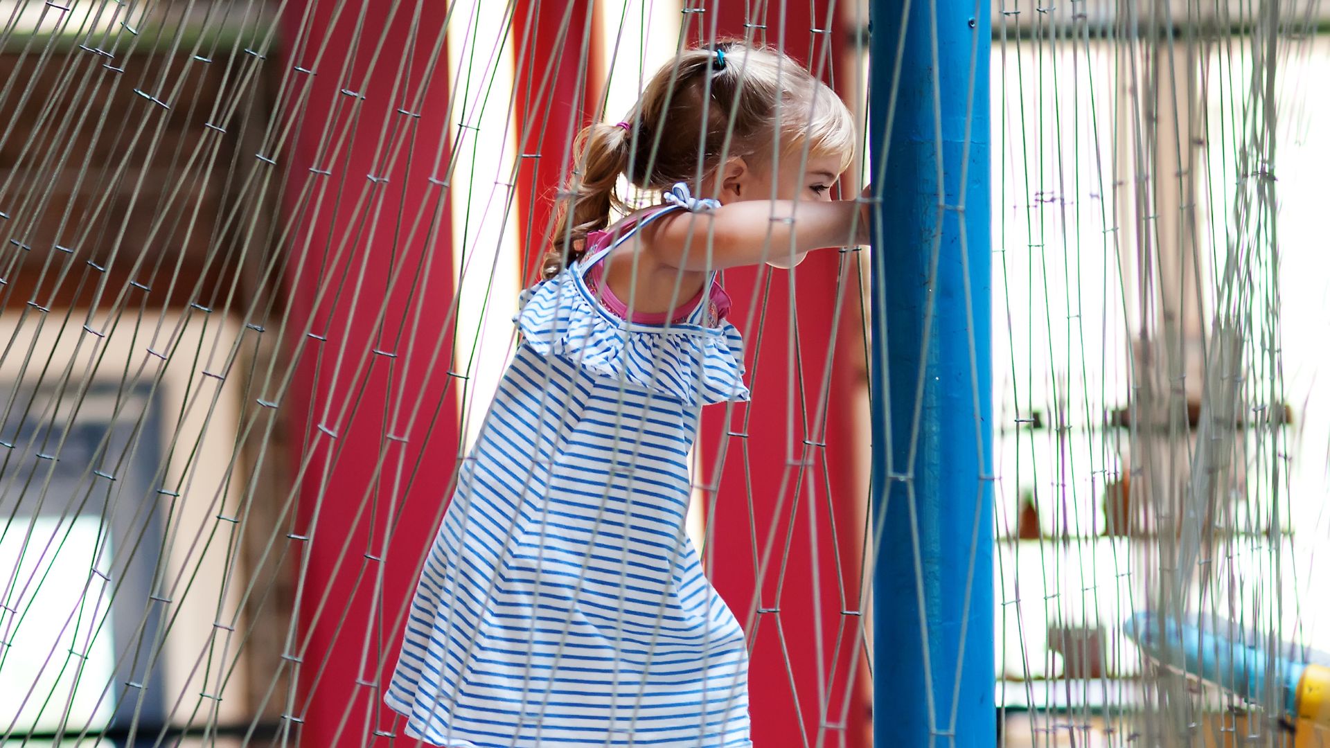 Climbing structure at Lynn Meadows Discovery Center Gulfport Mississippi