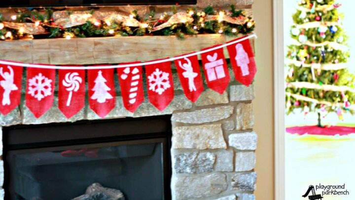 Nutcracker Decor DIY Holiday Banner featuring Nutcracker Silouettes