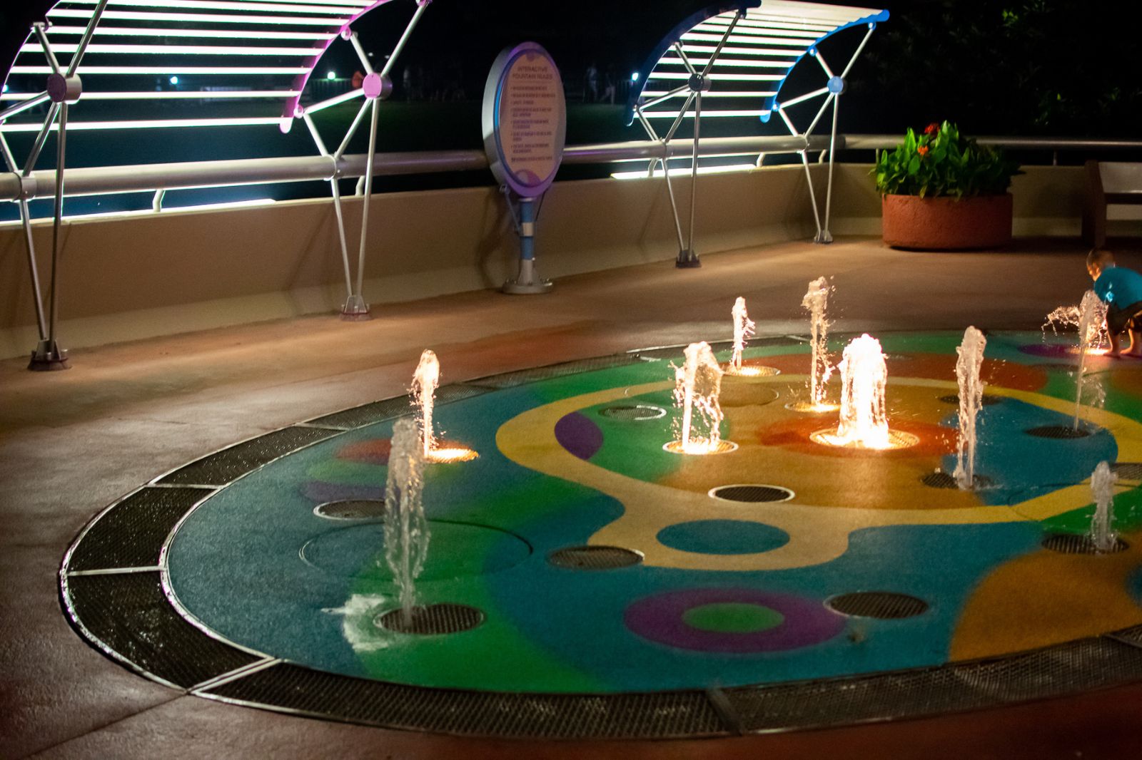 Splash Pad at Epcot at Walt Disney World