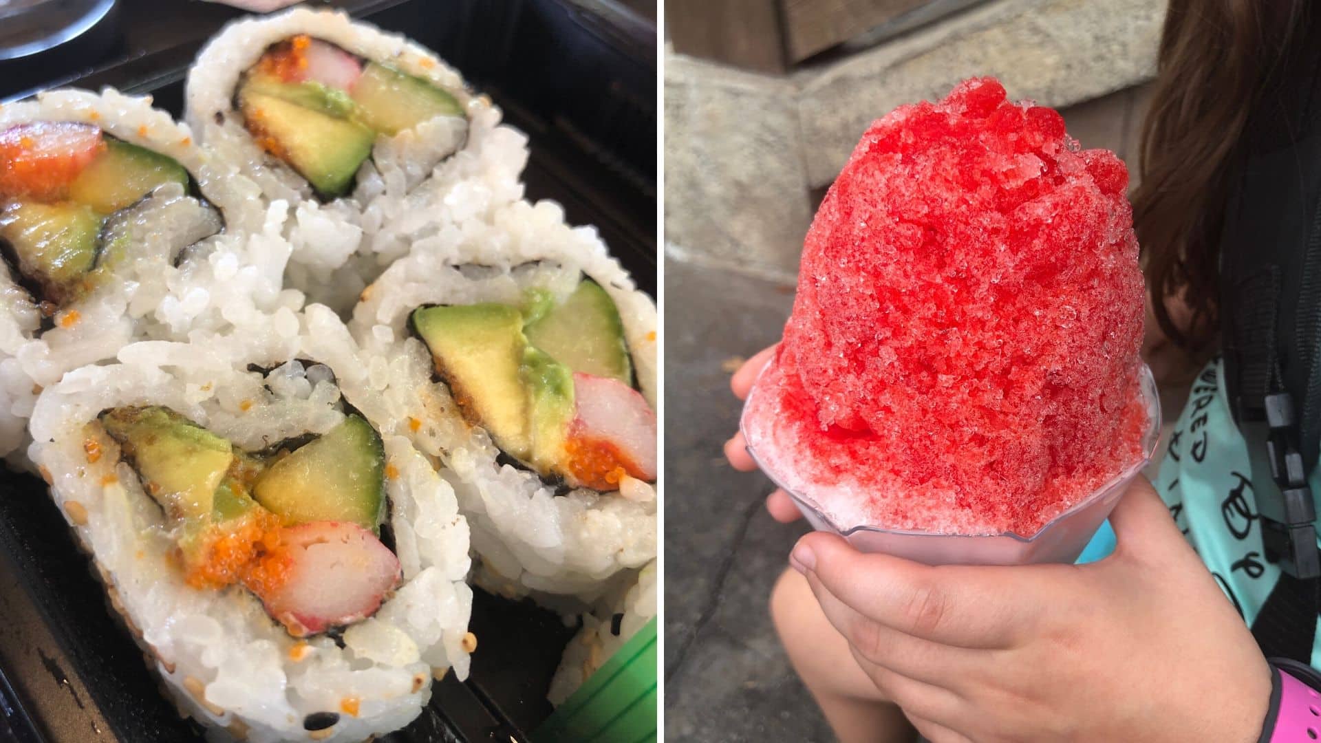 Sushi and Shaved Ice Japan Epcot