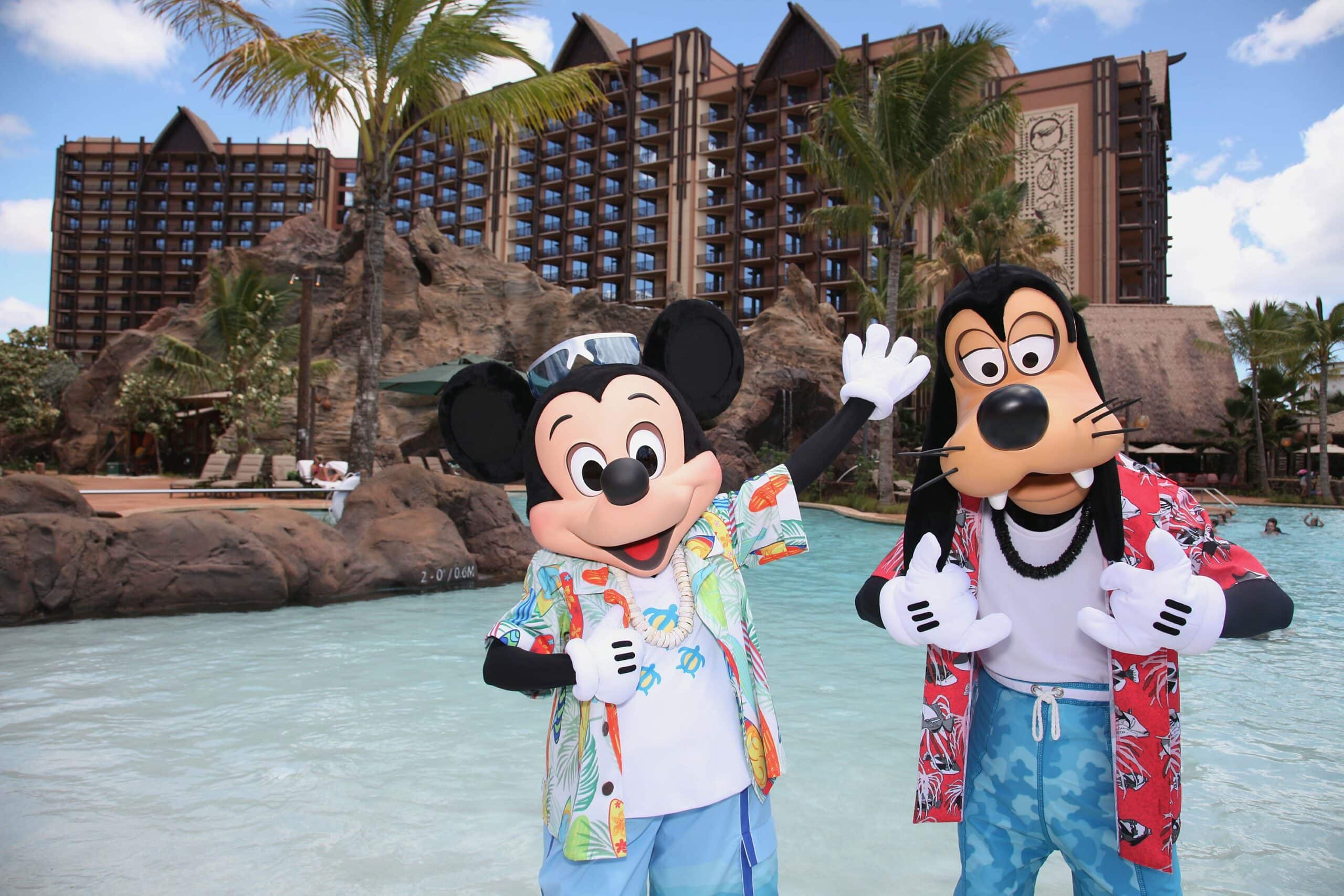 mickey mouse and goofy on vacation at aulani scaled