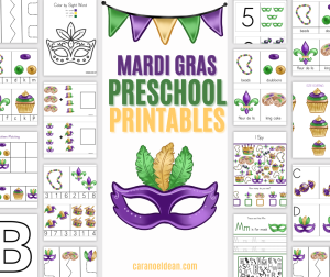 Mardi Gras Preschool Printables