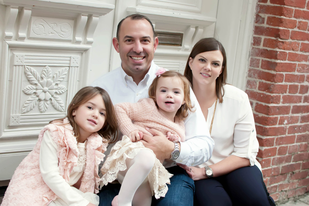 Family photography session in the New Orleans French Quarter