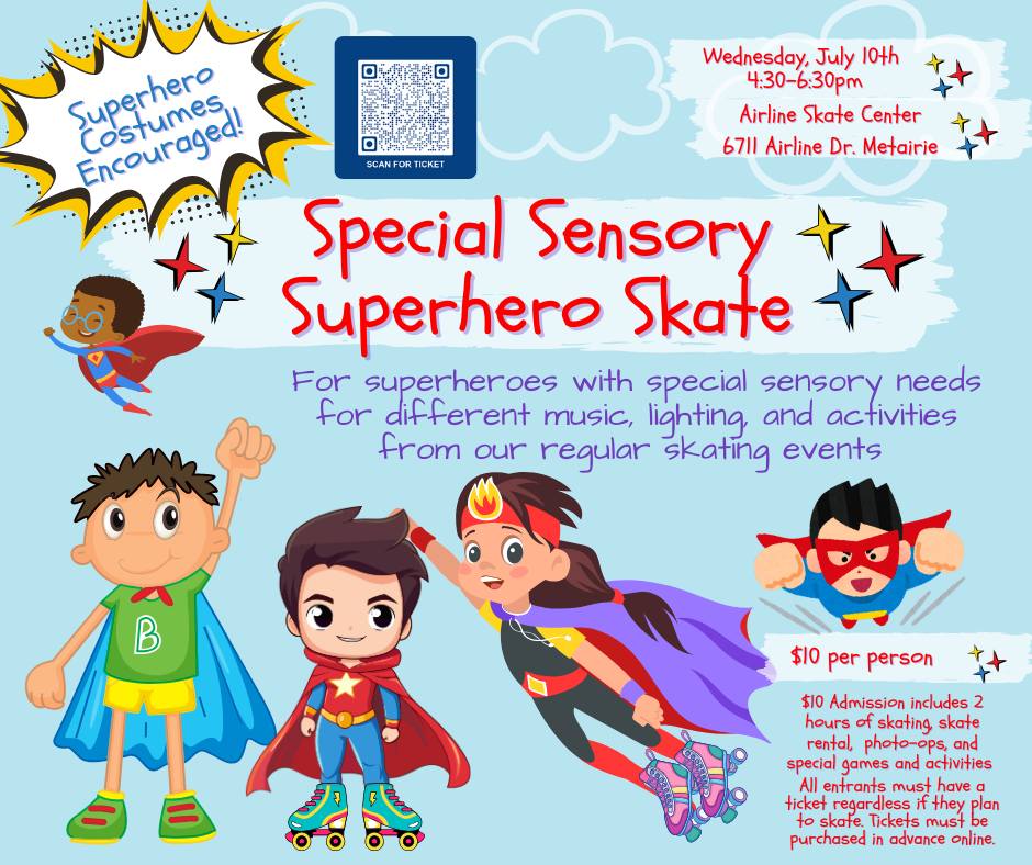 Sensory Super Hero Skate Night 