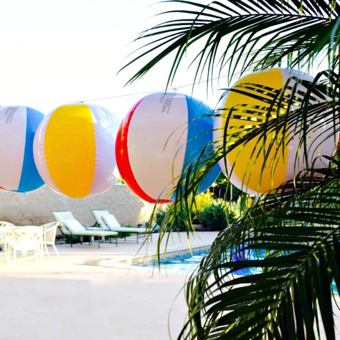 Beach Ball Garland DIY for a party