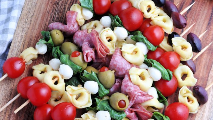 Easy Antipasto Skewers Appetizers Recipe 1b