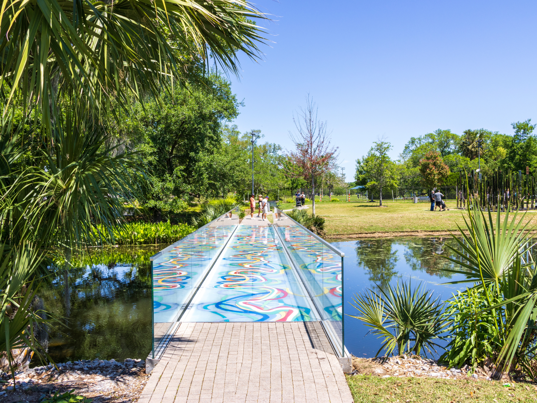 Sculpture garden in New ORleans city park