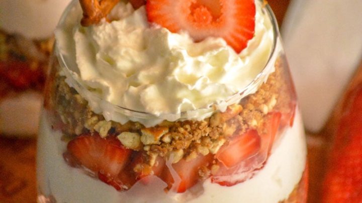 Strawberry Pretzel Salad Parfaits 6