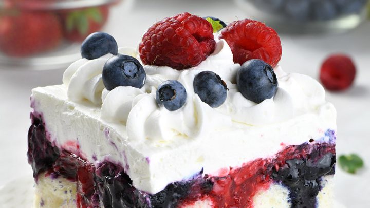 Summer Berry Poke Cake 2