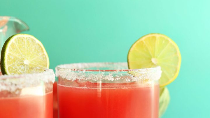 THE BEST Watermelon Margaritas 3 ingredients vegan margarita watermelon recipe simple scaled