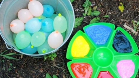 Water Balloons and Paint