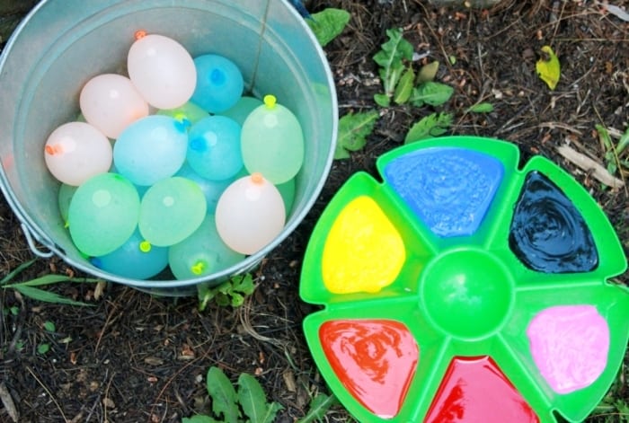 Water Balloons and Paint