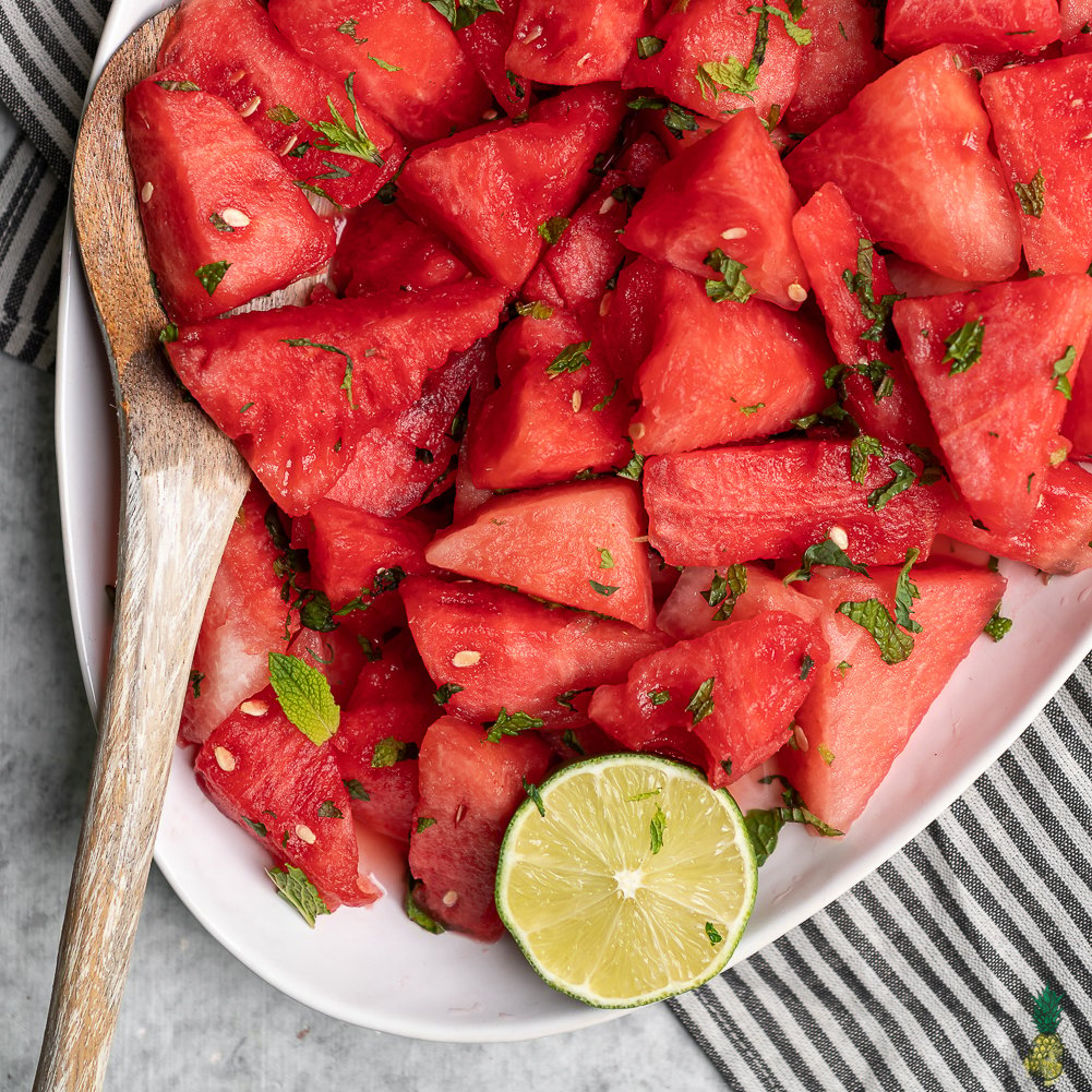 Watermelon Mojito Salad 5 Ingredients Sweet Simple Vegan 8 copy