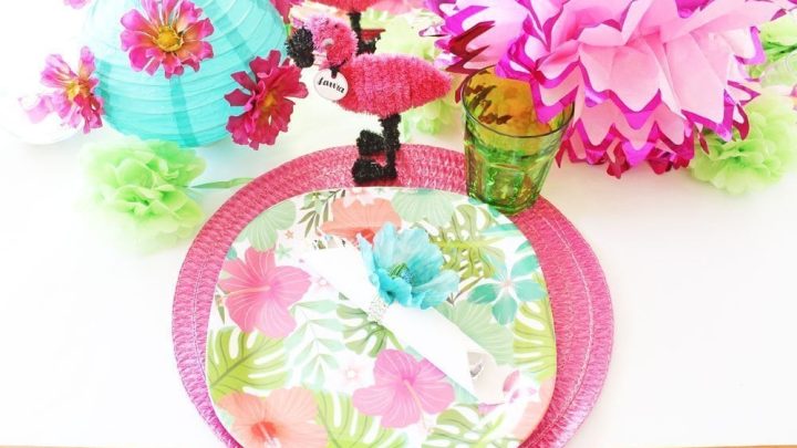 dollar tree summer tablescape place setting