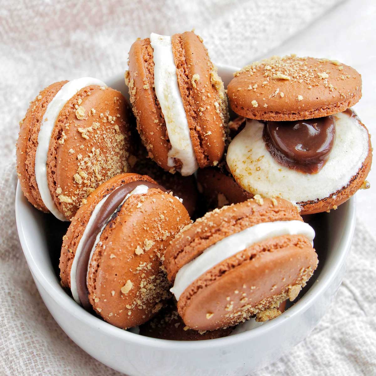 smores macaron recipe