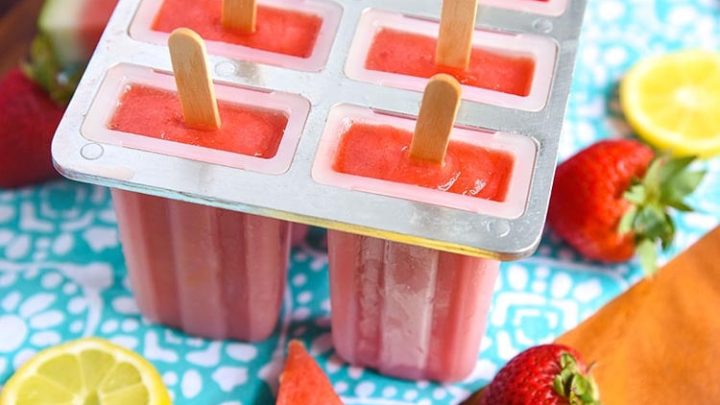 strawberry watermelon popsicles ice pops