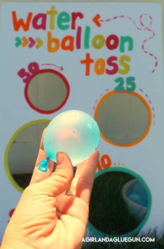 water balloon toss game