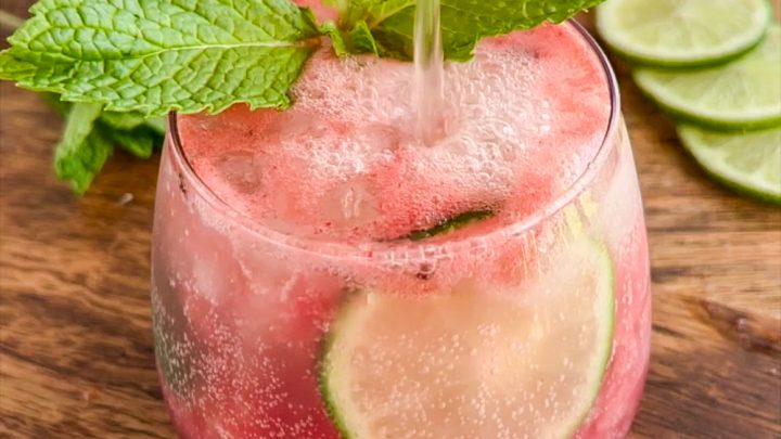 watermelon lime mocktail