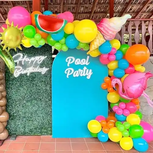 Tropical Flamingo Balloons Arch Kit