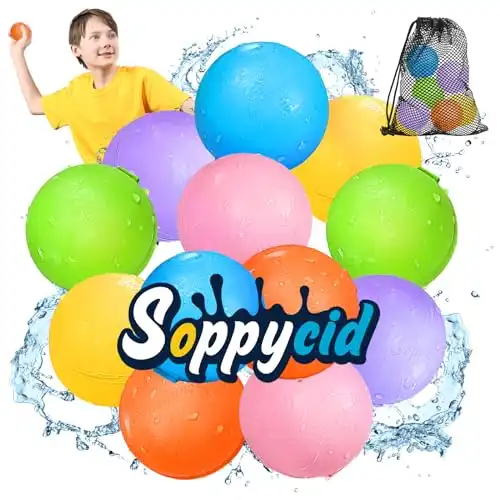 SOPPYCID 12PCS Reusable Water Balloons