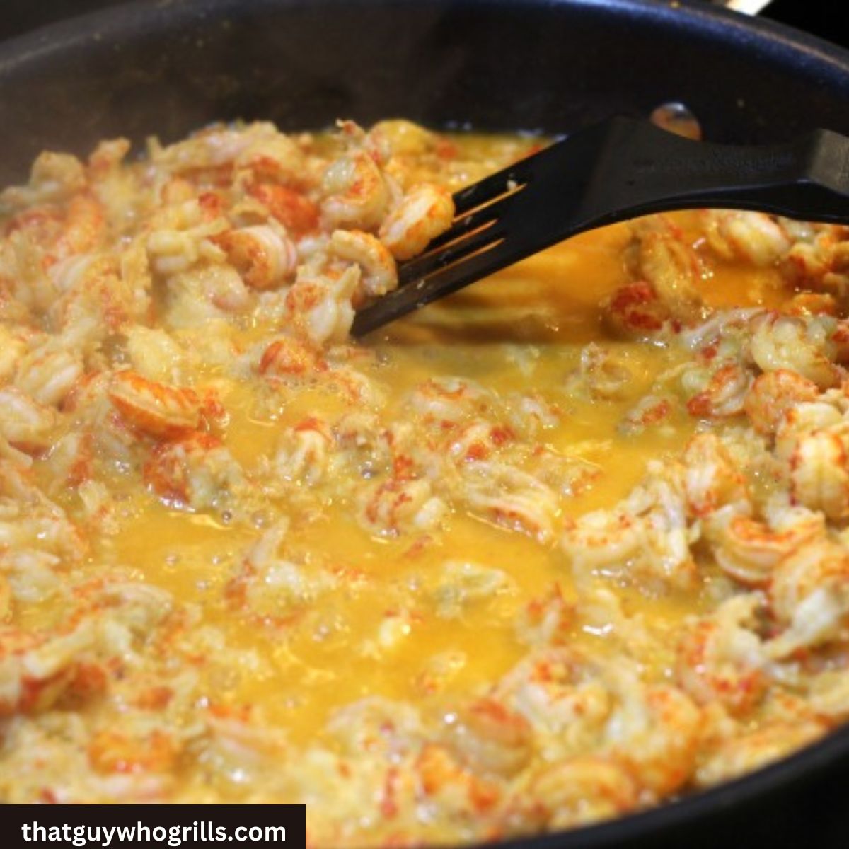 Crock Pot Crawfish Chowder crawfish sauting in pan