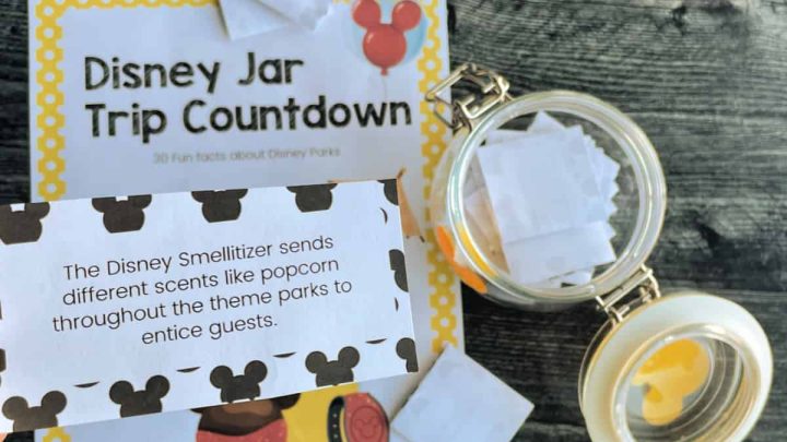 Disney countdown cards