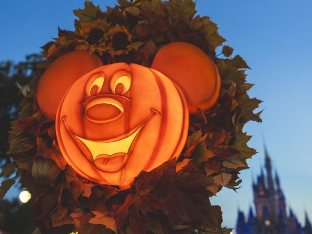 Mickey Mouse Pumpkin Decoration at Walt Disney World