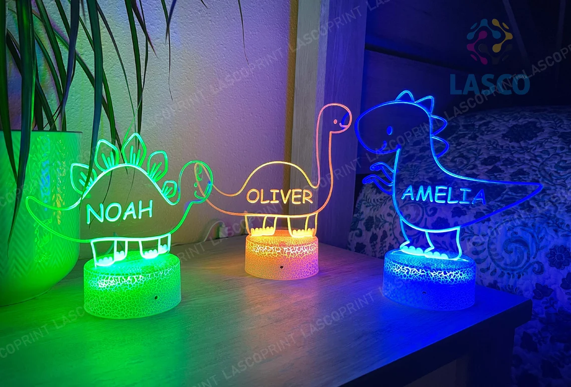 Kids Personalized Acrylic Night Light